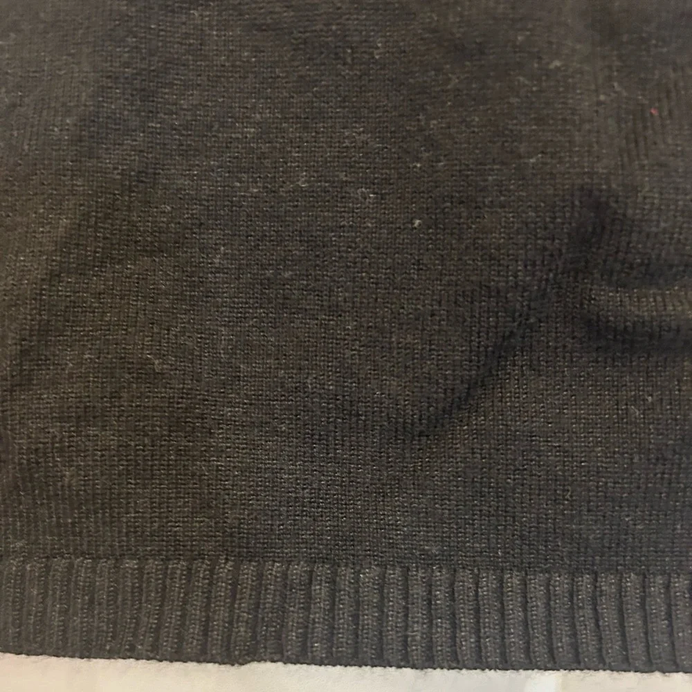 Tribal Black Crew Neck Sweater Shoulder and Side Detail 3/4 Sleeve Size L - Picture 7 of 10